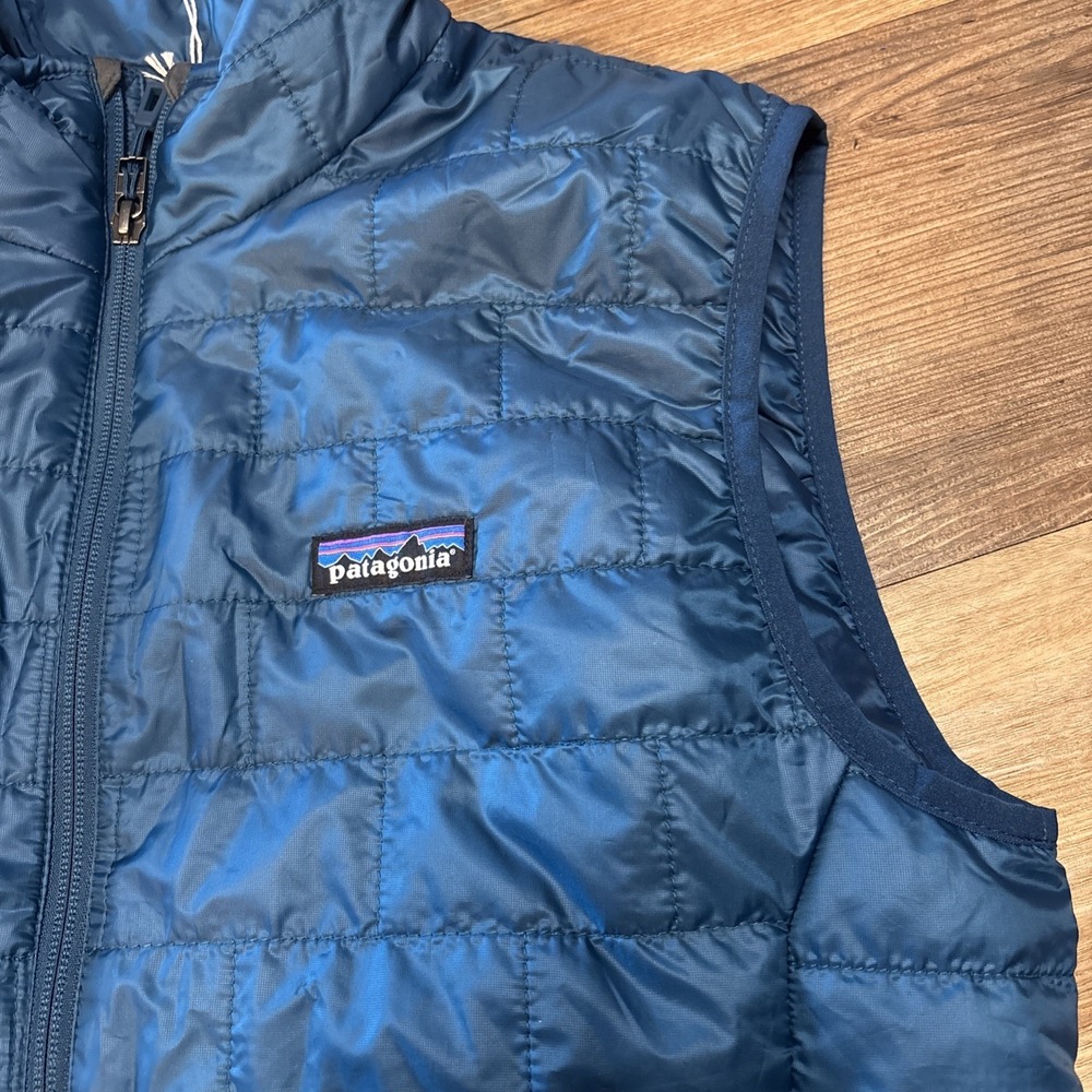 Patagonia Mens Nano Puff Vest Lagom Blue Puffer Jacket S NEW - Picture 3 of 9